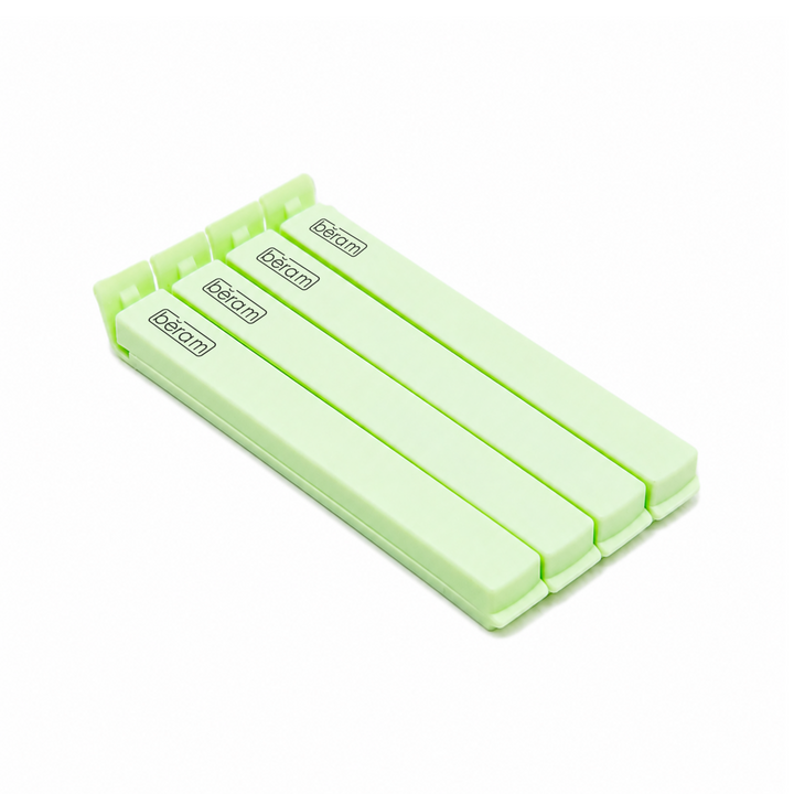 Beram Sealing Clips for Snack Bags Vacuum Sealers for Packages and Storage Air Tight Sealing Chip Clips Aesthetic Kitchen Accessory Pack of 4, 5 and 10