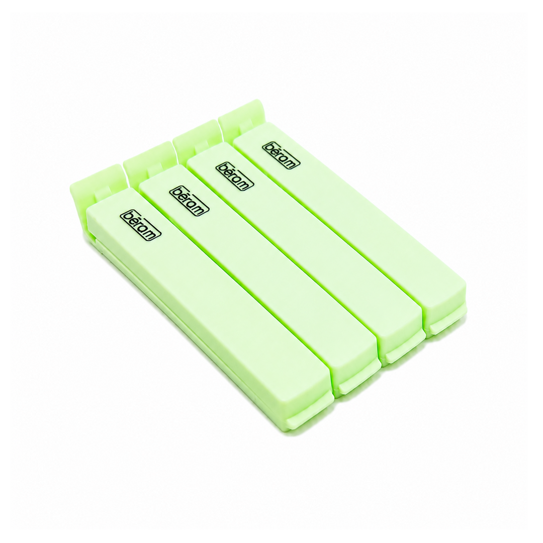 Beram Sealing Clips for Snack Bags Vacuum Sealers for Packages and Storage Air Tight Sealing Chip Clips Aesthetic Kitchen Accessory Pack of 4, 5 and 10