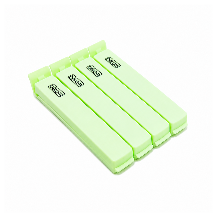 Beram Sealing Clips for Snack Bags Vacuum Sealers for Packages and Storage Air Tight Sealing Chip Clips Aesthetic Kitchen Accessory Pack of 4, 5 and 10
