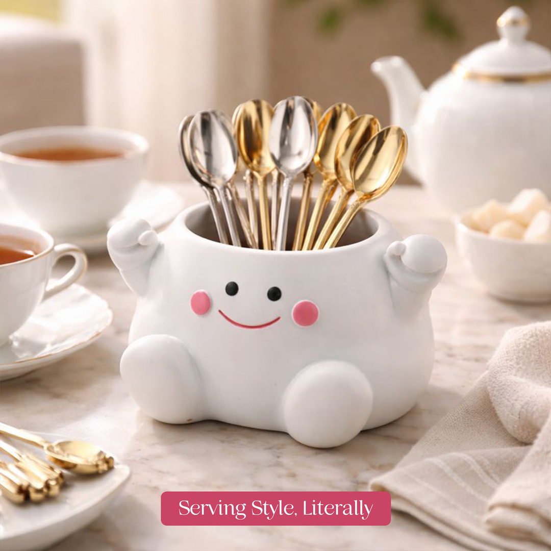 Clouds 4Pcs Set O Heart Sooper Victory Polyresin Cute Smiling Cloud Succulent Planter Decorative Mini Vase Indoor Outdoor Home Office Desk Decor Pen Pencil Holder Propagator Kit