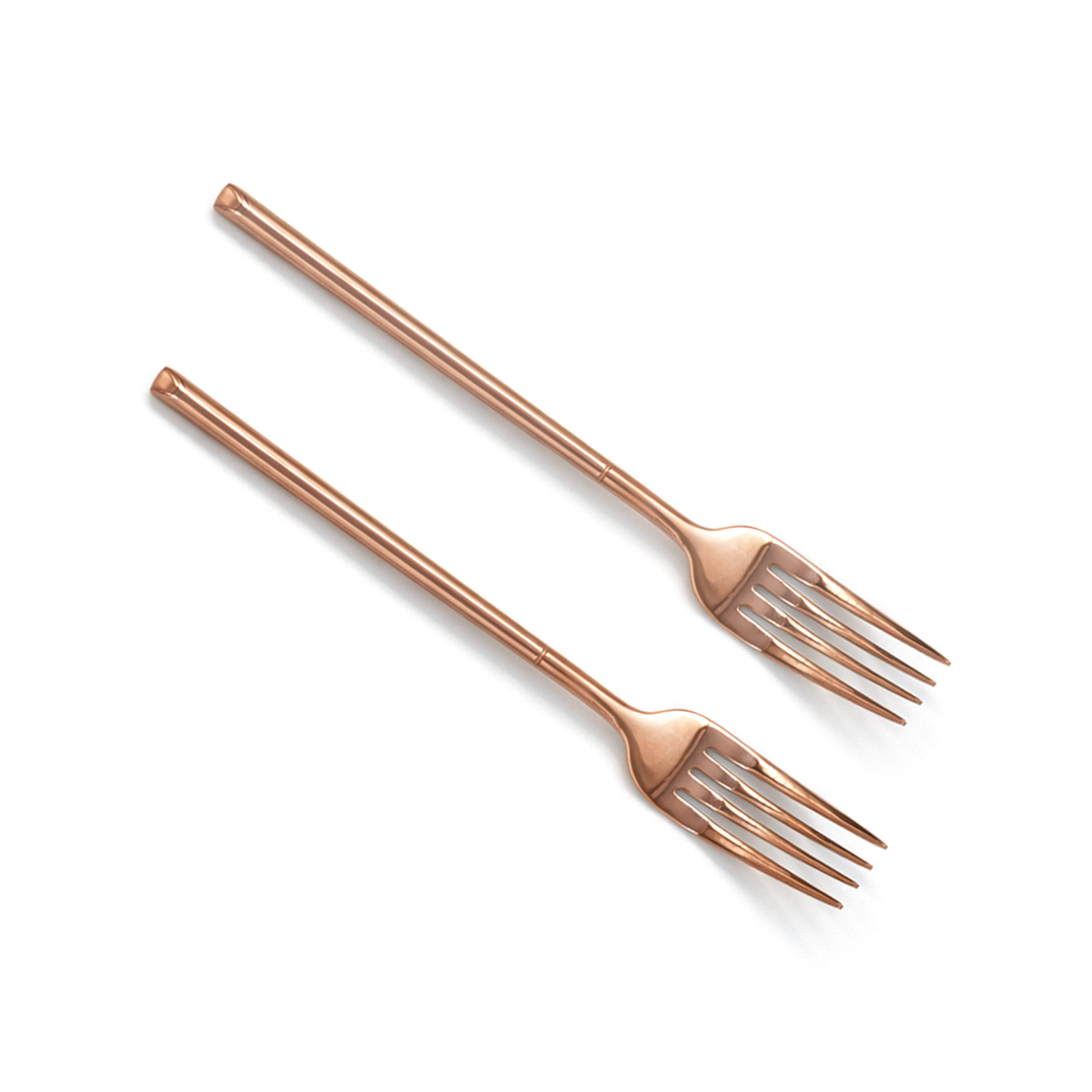 BERAM Copper Craft Cutlery, Elegant Stainless Steel Flatware 18/10 Grade, Kitchen Utensils, Tableware Set For Home, Restaurants, Hotels and More