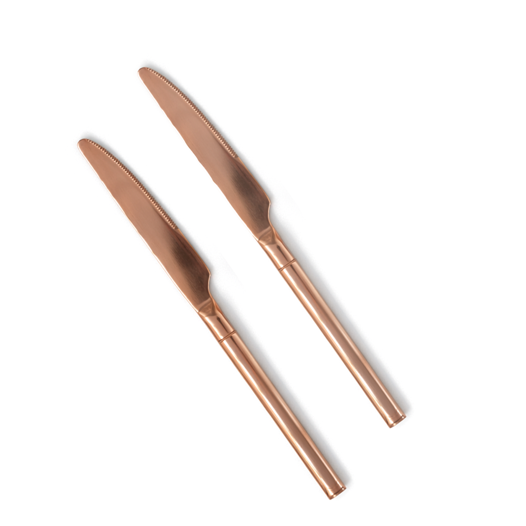 BERAM Copper Craft Cutlery, Elegant Stainless Steel Flatware 18/10 Grade, Kitchen Utensils, Tableware Set For Home, Restaurants, Hotels and More