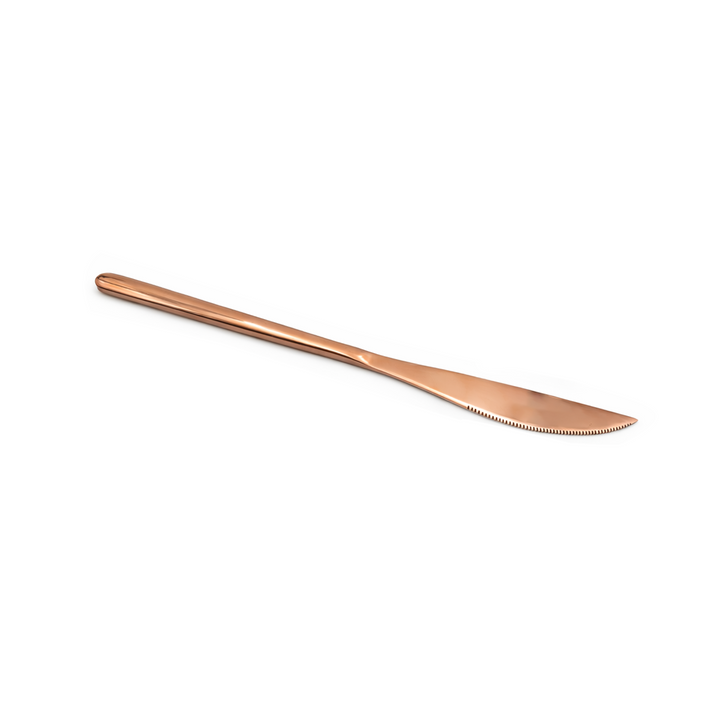 BERAM Dazzle Dine Cutlery Elegant 18/10 Stainless Steel Flatware with PVD Copper Finish, Premium Tableware for Home, Restaurants