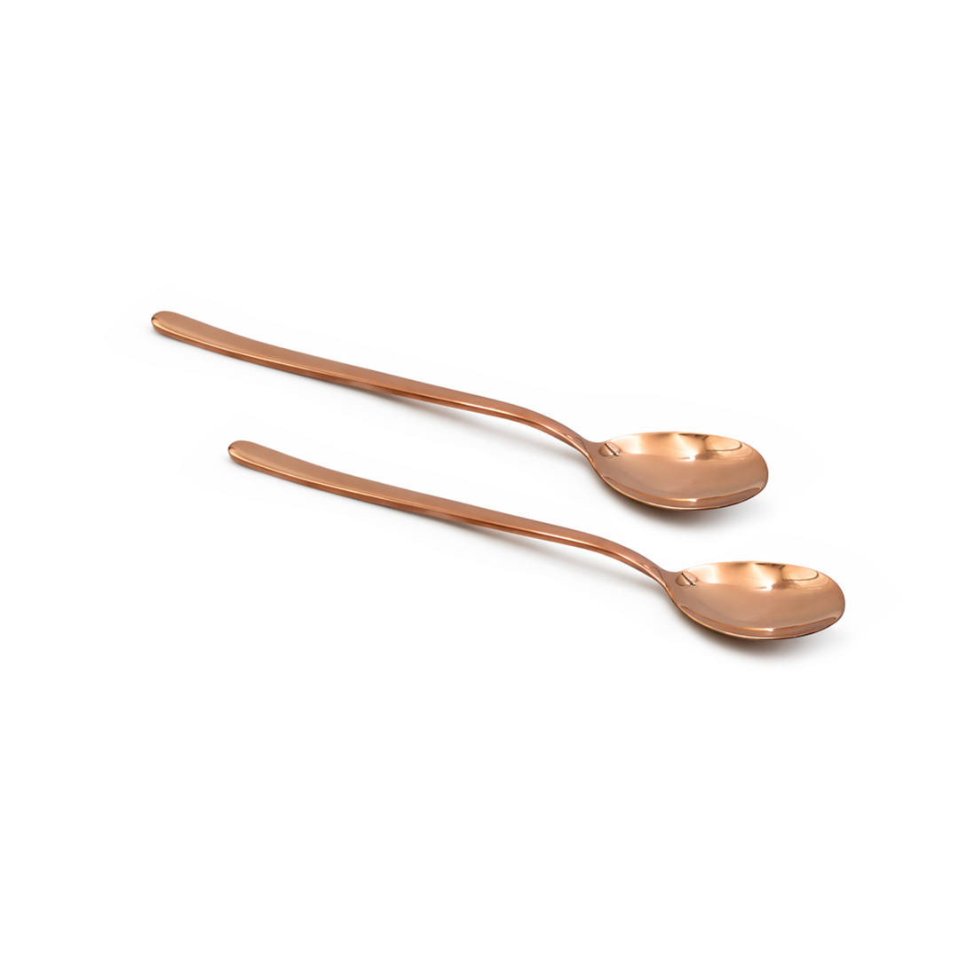 BERAM Dazzle Dine Cutlery Elegant 18/10 Stainless Steel Flatware with PVD Copper Finish, Premium Tableware for Home, Restaurants