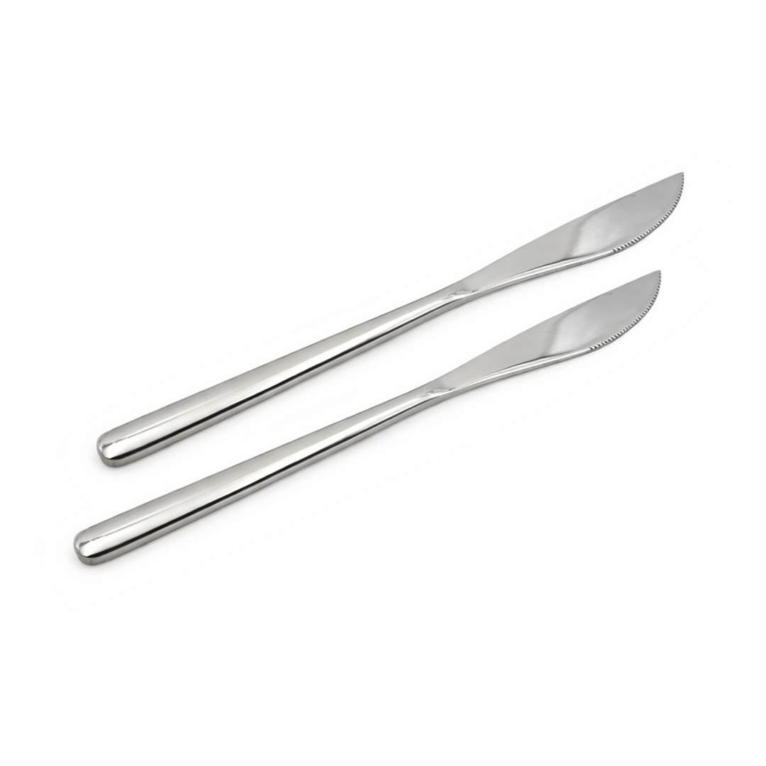 BERAM Dazzle Dine in Silver Cutlery Elegant Stainless Steel, 18/10 Grade Kitchen Utensils Set Tableware Set for Home, Restaurants and More