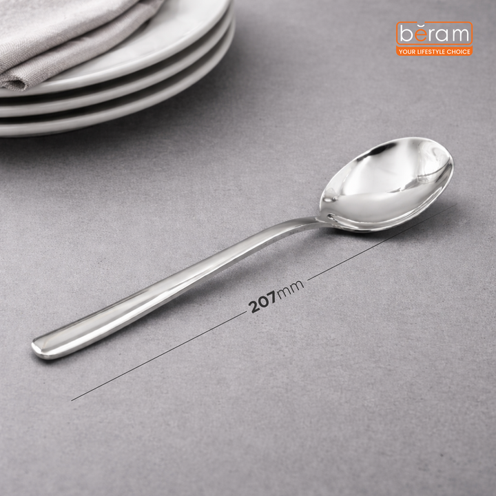 BERAM Dazzle Dine in Silver Cutlery Elegant Stainless Steel, 18/10 Grade Kitchen Utensils Set Tableware Set for Home, Restaurants and More