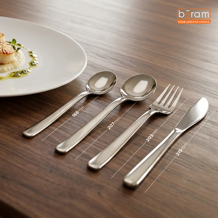 Dazzle Dine Silver Cutlery Set of 4, 16 & 24