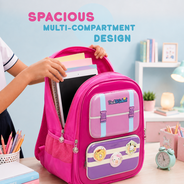 Edupack 14 Inch Kids School Backpack | Lightweight Durable School Bag for Boys & Girls | Spacious Multi-Compartment Travel Backpack for School & Daily Use