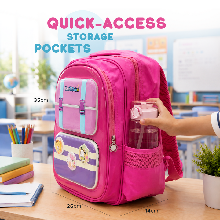Edupack 14 Inch Kids School Backpack | Lightweight Durable School Bag for Boys & Girls | Spacious Multi-Compartment Travel Backpack for School & Daily Use