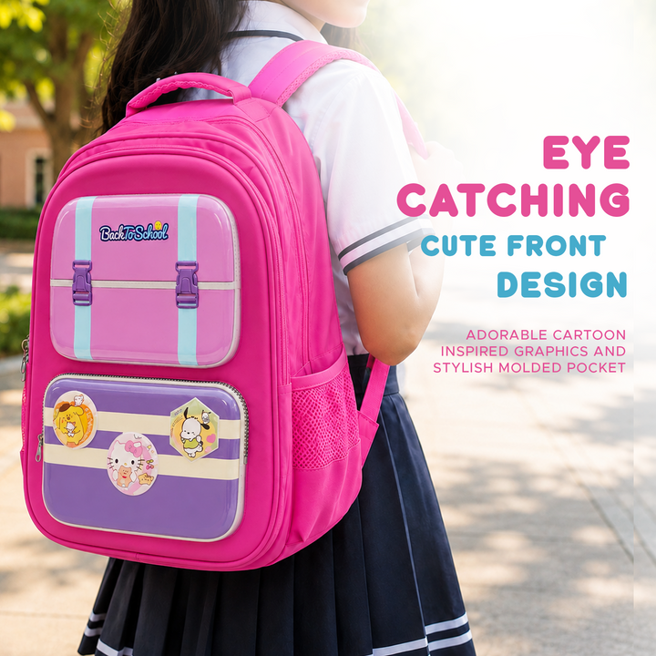 Edupack 14 Inch Kids School Backpack | Lightweight Durable School Bag for Boys & Girls | Spacious Multi-Compartment Travel Backpack for School & Daily Use