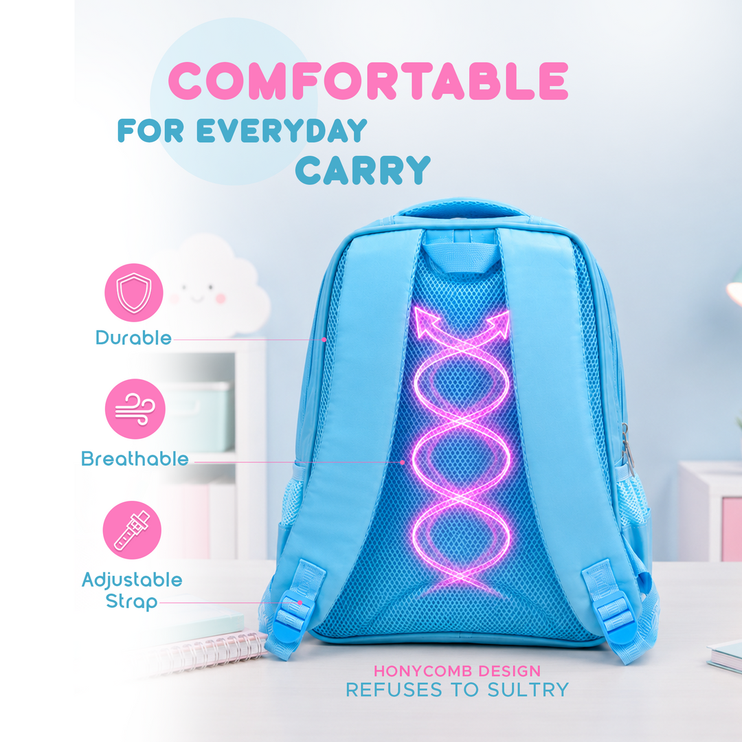 Edupack 14 Inch Kids School Backpack | Lightweight Durable School Bag for Boys & Girls | Spacious Multi-Compartment Travel Backpack for School & Daily Use