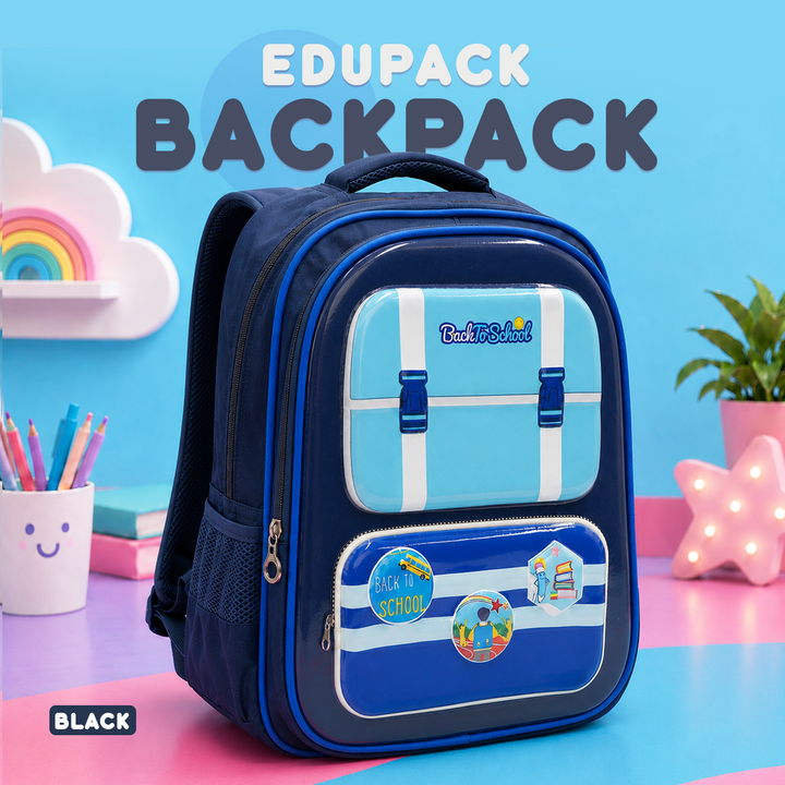 Edupack 14 Inch Kids School Backpack | Lightweight Durable School Bag for Boys & Girls | Spacious Multi-Compartment Travel Backpack for School & Daily Use