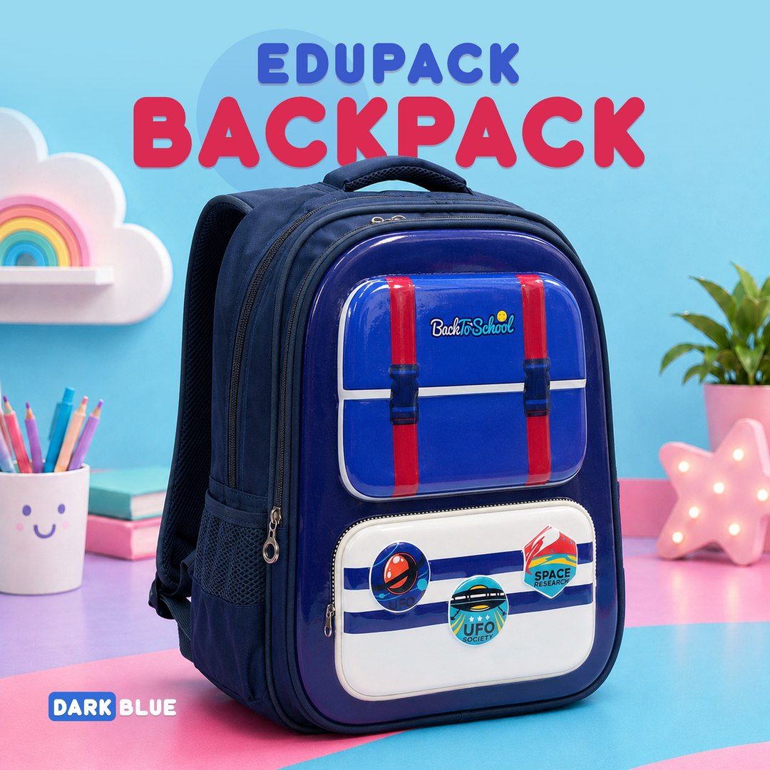 Edupack 14 Inch Kids School Backpack | Lightweight Durable School Bag for Boys & Girls | Spacious Multi-Compartment Travel Backpack for School & Daily Use