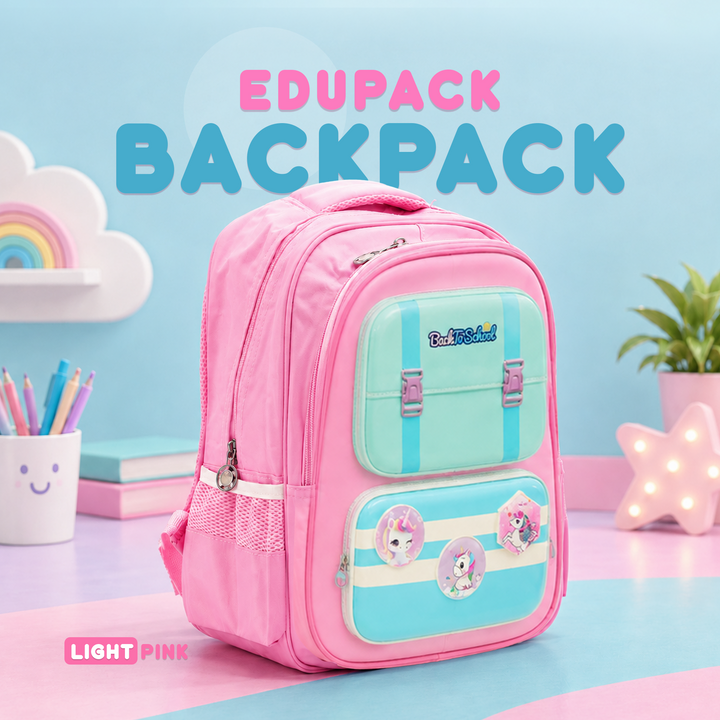 Edupack 14 Inch Kids School Backpack | Lightweight Durable School Bag for Boys & Girls | Spacious Multi-Compartment Travel Backpack for School & Daily Use