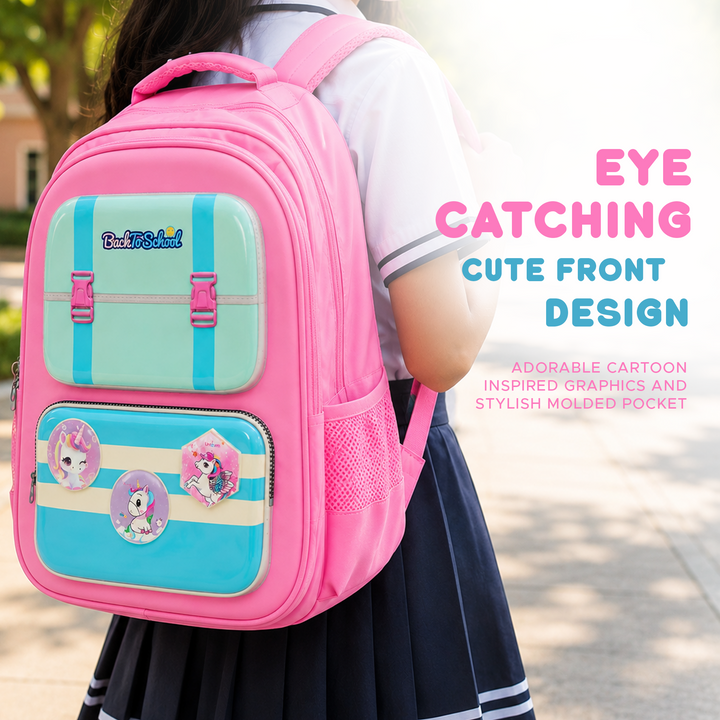 Edupack 14 Inch Kids School Backpack | Lightweight Durable School Bag for Boys & Girls | Spacious Multi-Compartment Travel Backpack for School & Daily Use
