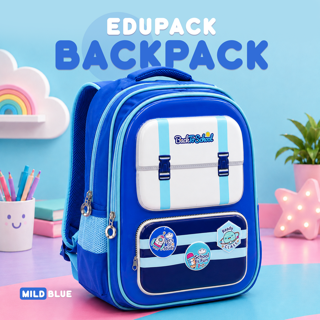 Edupack 14 Inch Kids School Backpack | Lightweight Durable School Bag for Boys & Girls | Spacious Multi-Compartment Travel Backpack for School & Daily Use