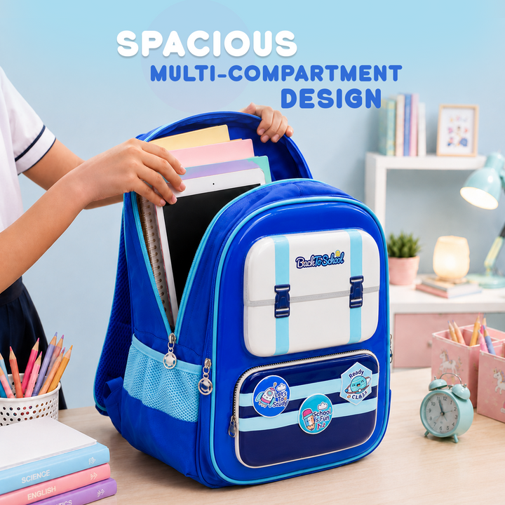 Edupack 14 Inch Kids School Backpack | Lightweight Durable School Bag for Boys & Girls | Spacious Multi-Compartment Travel Backpack for School & Daily Use