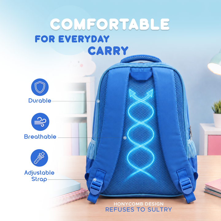 Edupack 14 Inch Kids School Backpack | Lightweight Durable School Bag for Boys & Girls | Spacious Multi-Compartment Travel Backpack for School & Daily Use
