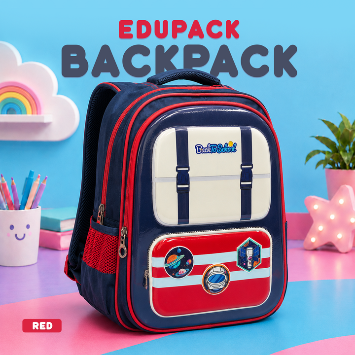 Edupack 14 Inch Kids School Backpack | Lightweight Durable School Bag for Boys & Girls | Spacious Multi-Compartment Travel Backpack for School & Daily Use