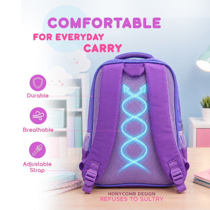 Edupack 14 Inch Kids School Backpack | Lightweight Durable School Bag for Boys & Girls | Spacious Multi-Compartment Travel Backpack for School & Daily Use