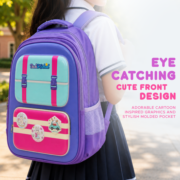 Edupack 14 Inch Kids School Backpack | Lightweight Durable School Bag for Boys & Girls | Spacious Multi-Compartment Travel Backpack for School & Daily Use