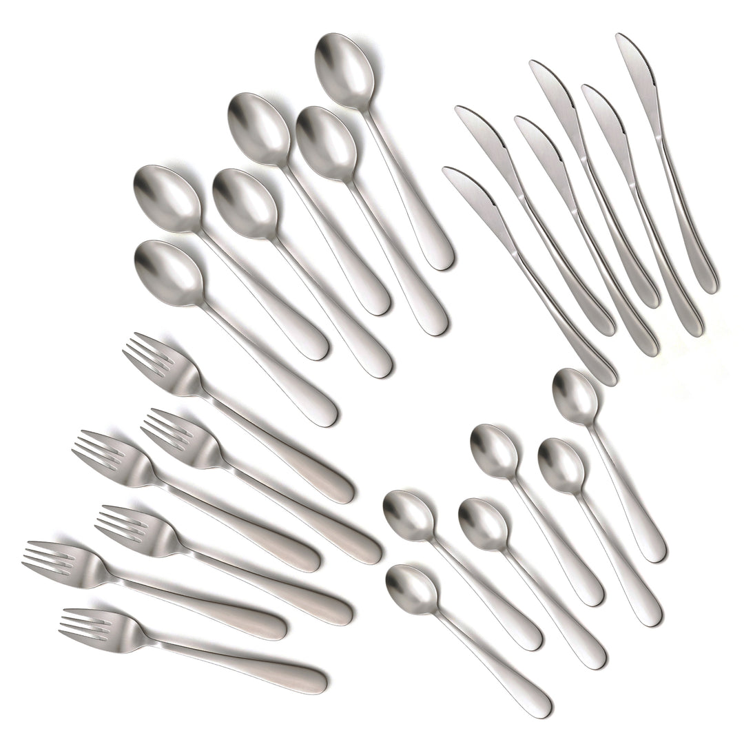 BERAM Elegant Silverware Cutlery Set, Elegant Stainless Steel, 18/10 Grade Kitchen Utensils Set, Tableware Set for Home, Restaurants
