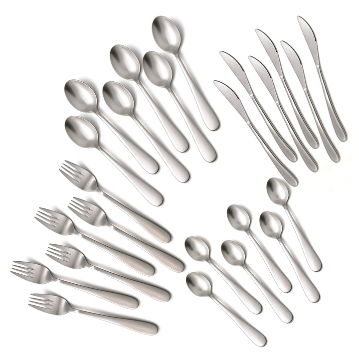 BERAM Elegant Silverware Cutlery Set, Elegant Stainless Steel, 18/10 Grade Kitchen Utensils Set, Tableware Set for Home, Restaurants