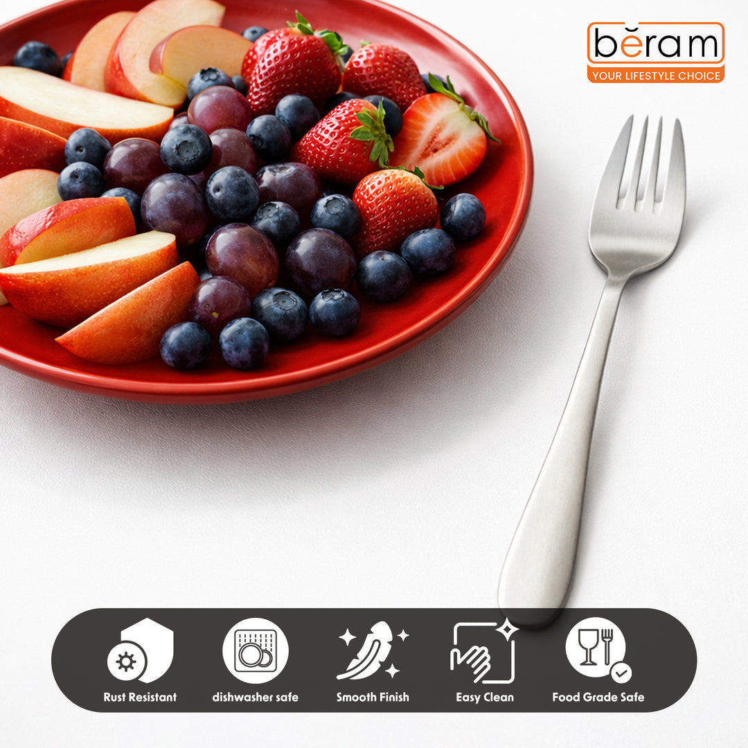 BERAM Elegant Silverware Cutlery Set  Elegant Stainless Steel, 18/10 Grade Kitchen Utensils Set, Tableware for Home, Restaurants