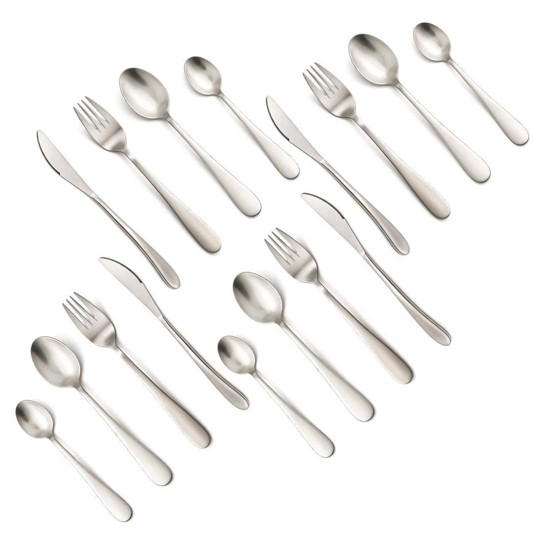 BERAM Elegant Silverware Cutlery Set, Elegant Stainless Steel, 18/10 Grade Kitchen Utensils Set, Tableware Set for Home, Restaurants