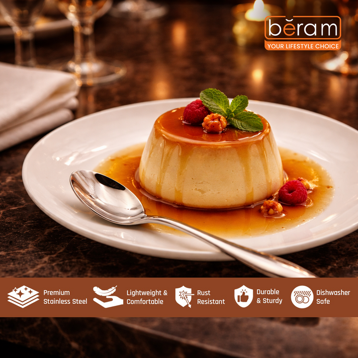 BERAM Eternal Forge Cutlery, Elegant Stainless Steel Flatware, 18/10 Grade, Kitchen Utensils Set, Tableware Set For Home, Restaurants, Hotels and More