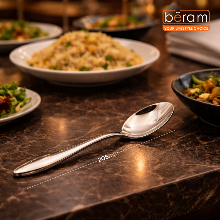 BERAM Eternal Forge Cutlery, Elegant Stainless Steel Flatware, 18/10 Grade, Kitchen Utensils Set, Tableware Set For Home, Restaurants, Hotels and More