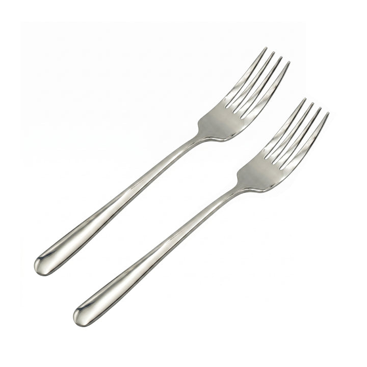 BERAM Stainless Edge Cutlery – Premium 18/10 Stainless Steel Flatware with Elegant Silver Non-Slip Handles – Durable Kitchen Utensils for Home & Restaurants