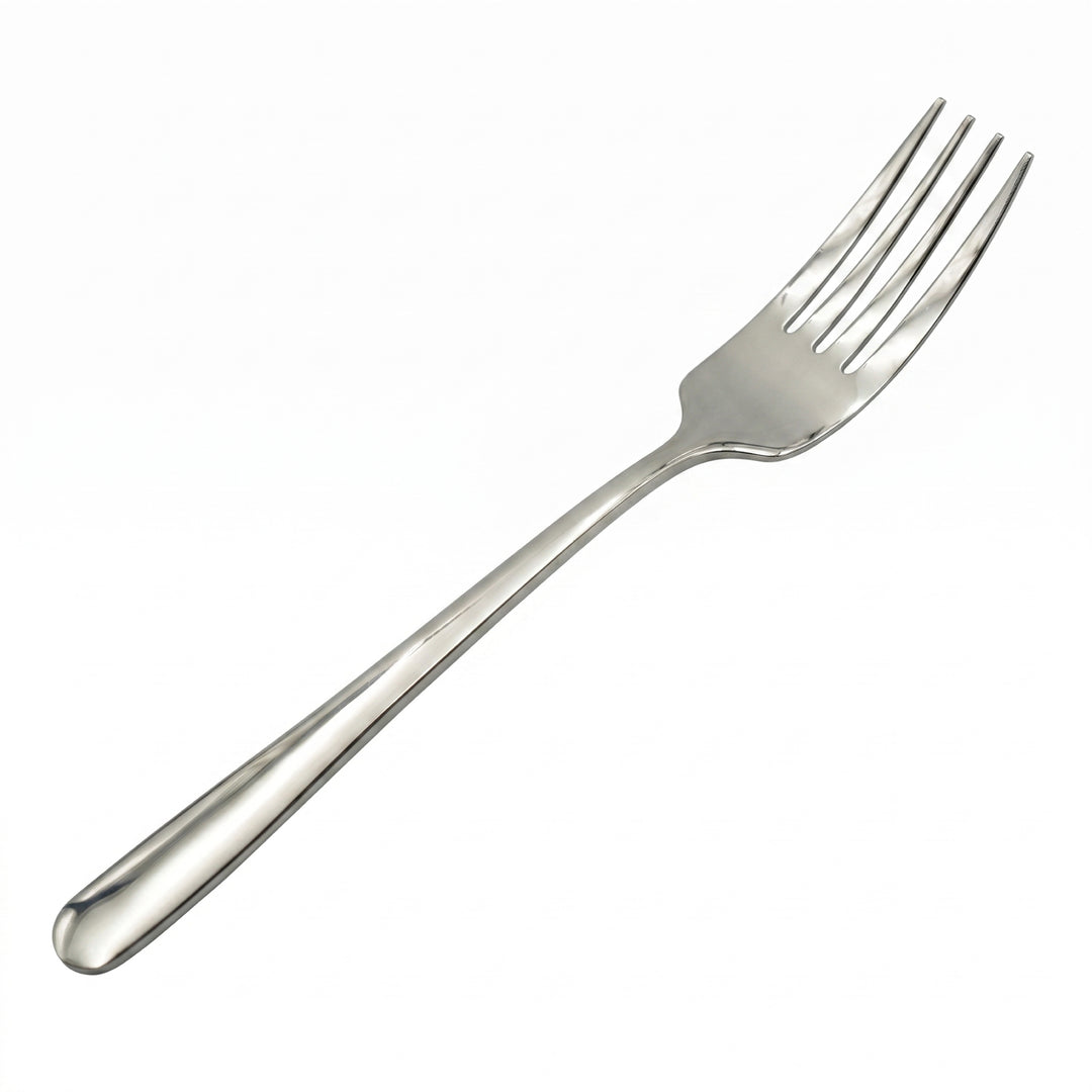 BERAM Stainless Edge Cutlery – Premium 18/10 Stainless Steel Flatware with Elegant Silver Non-Slip Handles – Durable Kitchen Utensils for Home & Restaurants