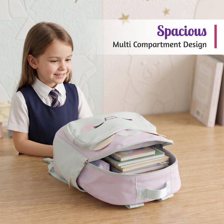 Buddy Animal School Backpack with Matching Side Bag, Lightweight Student Book Bag Set, Cute Cartoon School Backpack with Adjustable Shoulder Straps, Multi Pocket Backpack School, Daily Use & Travel.