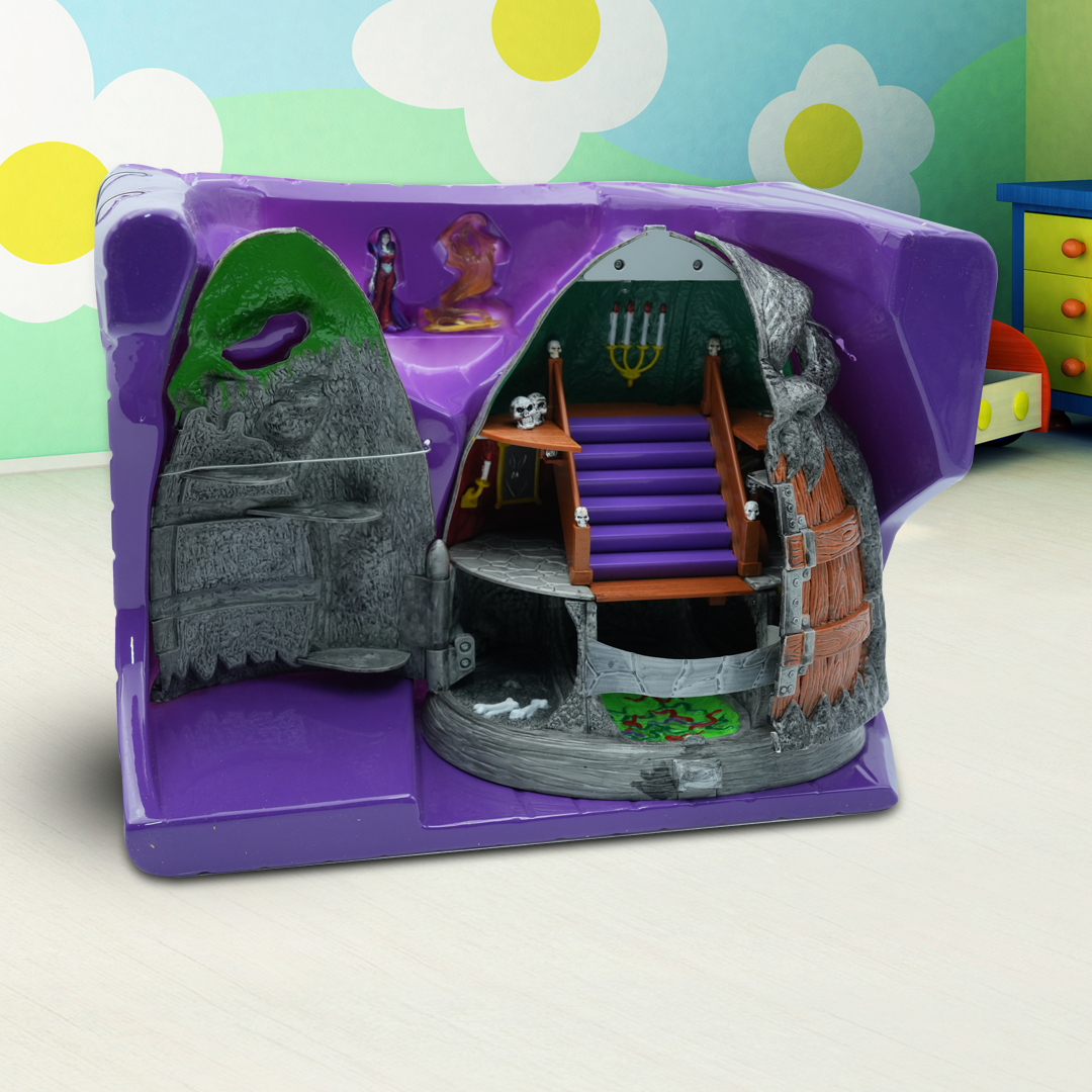 MEG Monster in My Pocket Haunted Mountain Playset – Interactive Monster Hideout with Trap Door, Creaking Doors & Collapsing Stairs | Includes 2 Exclusive Monsters | Sound Effects | Collect All 48 Figures | Spooky Playset for Kids Ages 5+