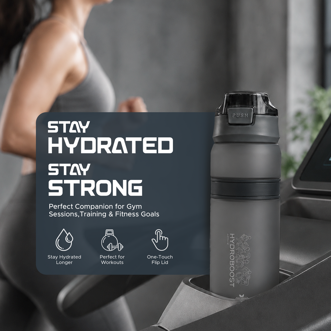 TR6 Hydra Boost Active Frosted Bottle BPA Free Tritan Sports Bottle with Secure Flip Lock Lid Leakproof, Durable & Stylish Ideal for Gym, Travel & Everyday Use 850ml
