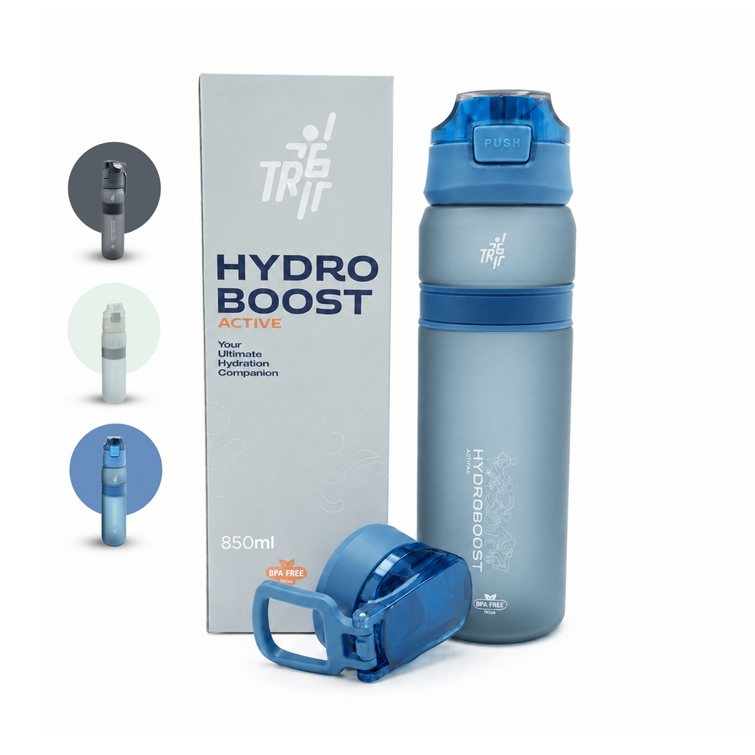 TR6 Hydra Boost Active Frosted Bottle BPA Free Tritan Sports Bottle with Secure Flip Lock Lid Leakproof, Durable & Stylish Ideal for Gym, Travel & Everyday Use 850ml