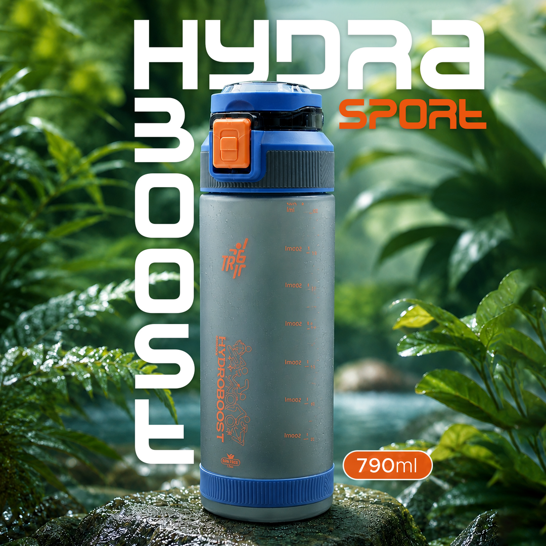 TR6 Sport Frosted Gym Water Bottle BPA Free Leak Proof with Measurement Markers Flip Lock Lid Durable Hydration Bottle for Fitness Office Travel Outdoor Wide Mouth for easy cleaning 790ml