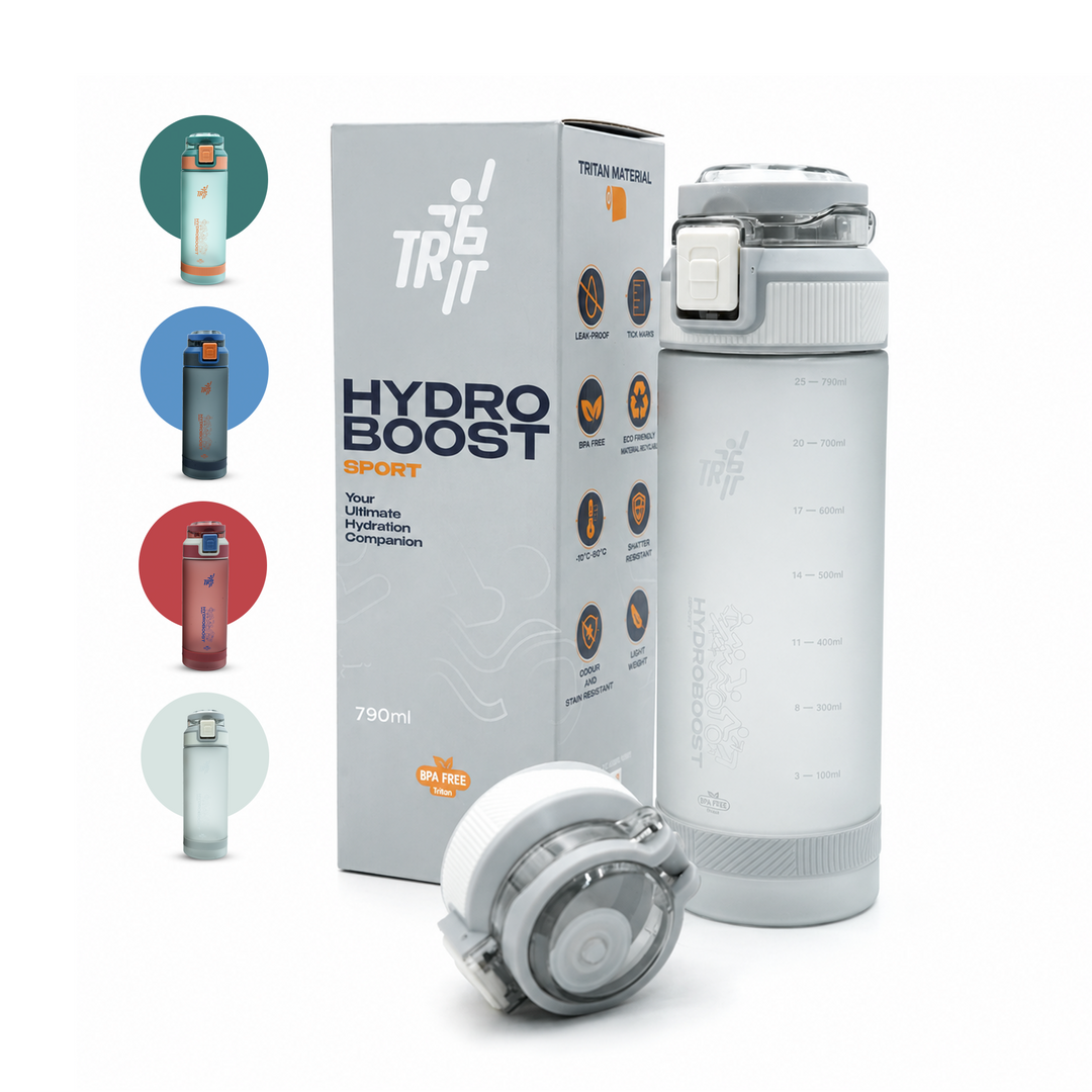 TR6 Sport Frosted Gym Water Bottle BPA Free Leak Proof with Measurement Markers Flip Lock Lid Durable Hydration Bottle for Fitness Office Travel Outdoor Wide Mouth for easy cleaning 790ml