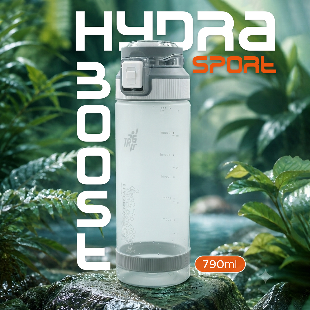 TR6 Sport Frosted Gym Water Bottle BPA Free Leak Proof with Measurement Markers Flip Lock Lid Durable Hydration Bottle for Fitness Office Travel Outdoor Wide Mouth for easy cleaning 790ml