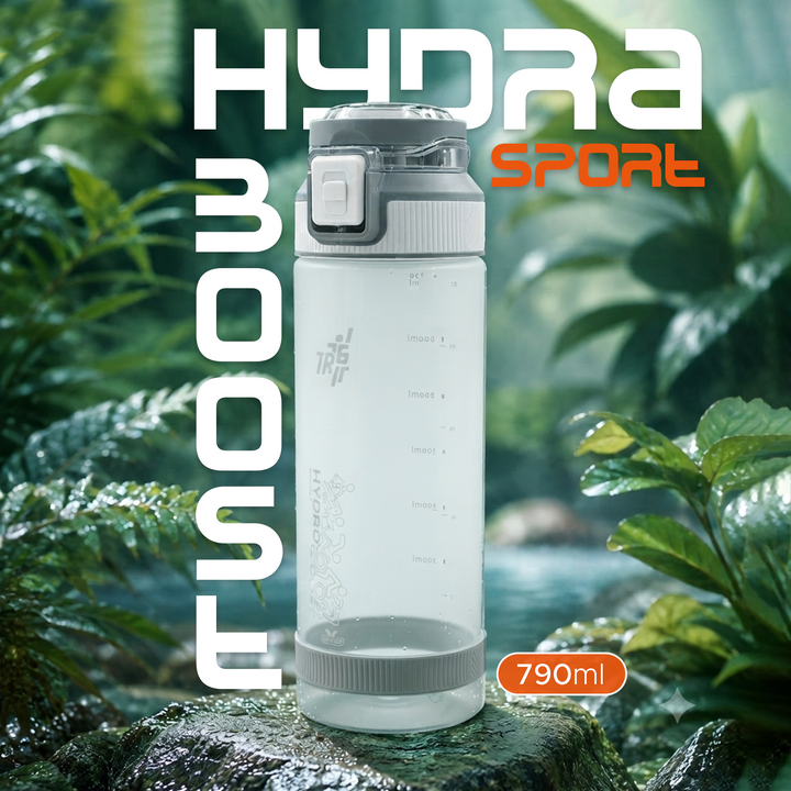 TR6 Sport Frosted Gym Water Bottle BPA Free Leak Proof with Measurement Markers Flip Lock Lid Durable Hydration Bottle for Fitness Office Travel Outdoor Wide Mouth for easy cleaning 790ml
