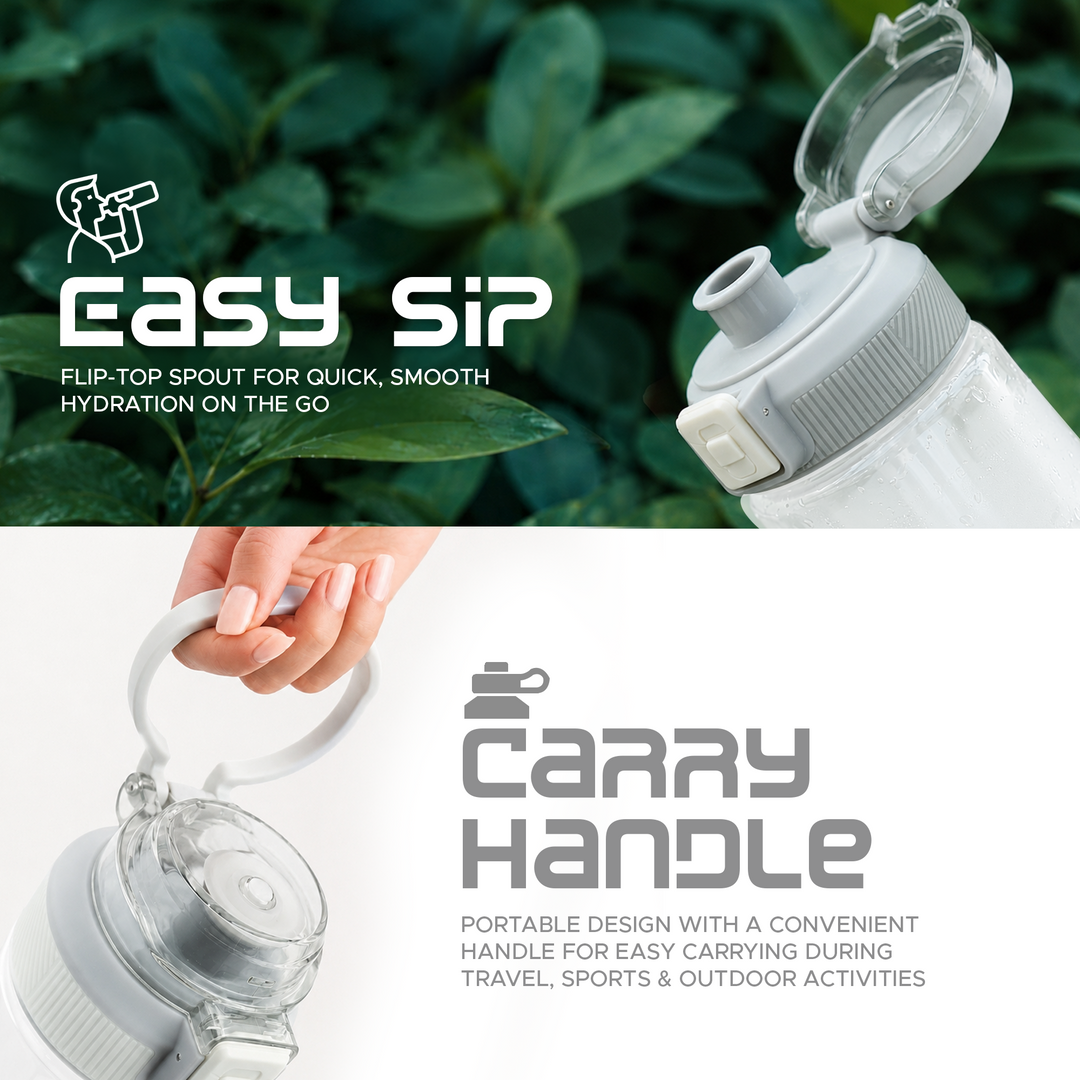TR6 Sport Frosted Gym Water Bottle BPA Free Leak Proof with Measurement Markers Flip Lock Lid Durable Hydration Bottle for Fitness Office Travel Outdoor Wide Mouth for easy cleaning 790ml