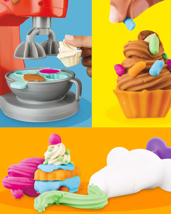 Play-Doh Kitchen Creations Magical Mixer Playset – Interactive Dough Mixer with 5 Play-Doh Colors, Encourages Creativity & Imaginative Play for Kids 3+, Includes Molds & Tools for Baking Fun