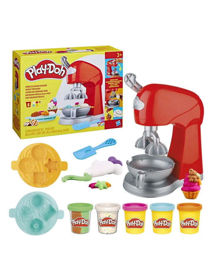 Play-Doh Kitchen Creations Magical Mixer Playset – Interactive Dough Mixer with 5 Play-Doh Colors, Encourages Creativity & Imaginative Play for Kids 3+, Includes Molds & Tools for Baking Fun