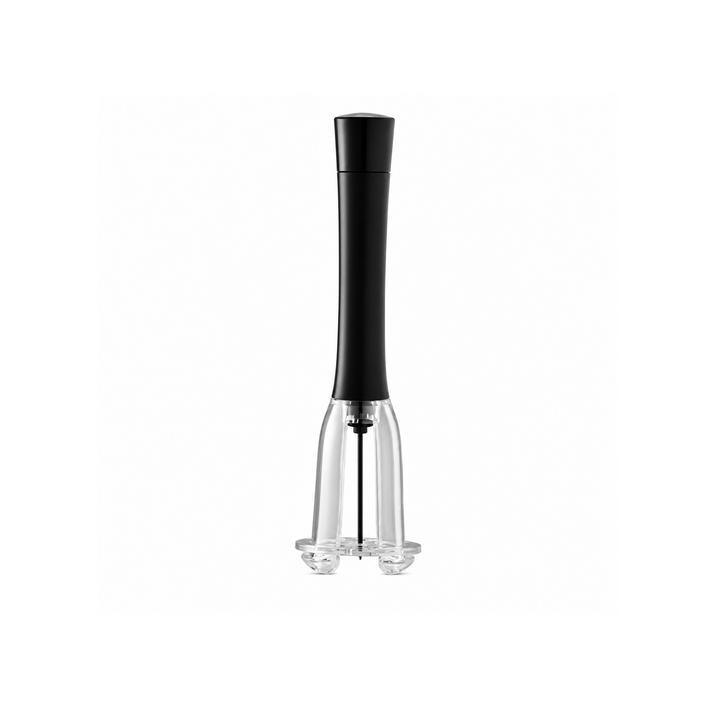 BERAM Manual Wine Opener Set – Stainless Steel Corkscrew with Safe Pumping Technology, Microneedle Cork Removal & Ergonomic Grip, Non-Electric Wine Bottle Opener Kit (Black)
