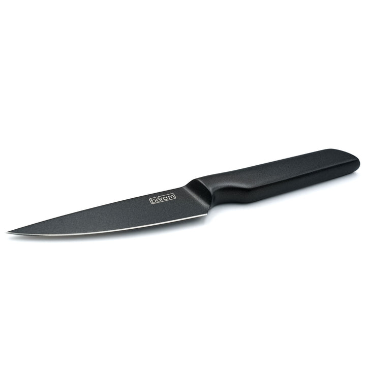 BERAM 3.5 Inch Paring Knife Titanium Black Coated 3CR13 Premium Stainless Steel Blade with SS430 Handle Precision Blade for Peeling Trimming Garnishing Sleek Durable Kitchen Essential