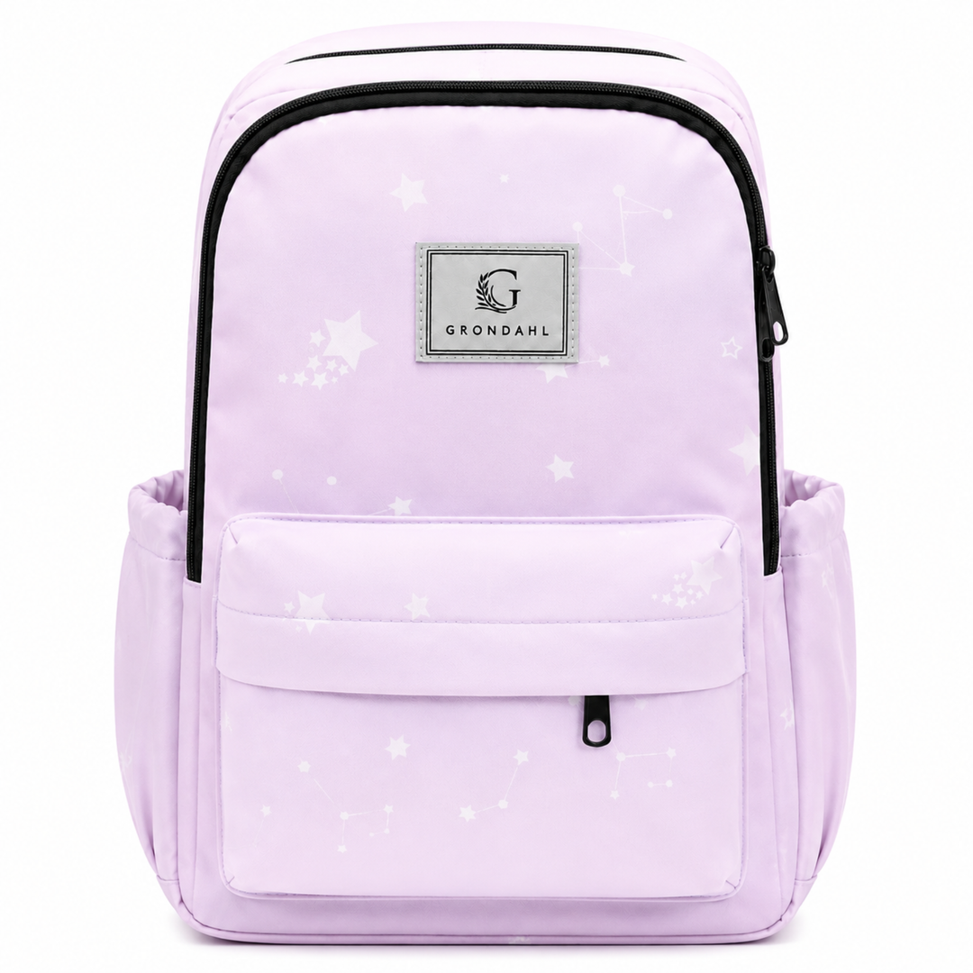 17 Inch Pastel Galaxy School Backpack Lightweight Multi-Pocket Bookbag with Large Capacity Polyester Adjustable  Everyday Backpack for School Study Travel Office & Outdoor Use