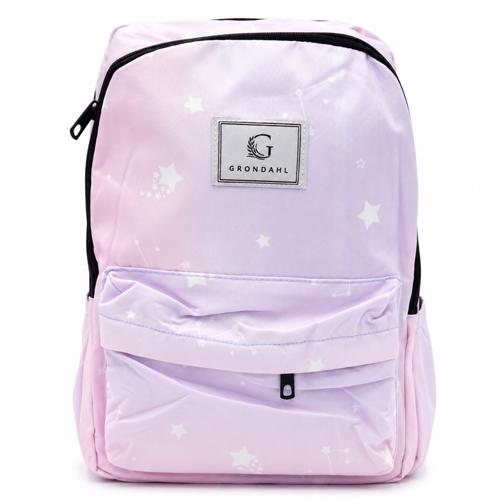 17 Inch Pastel Galaxy School Backpack Lightweight Multi-Pocket Bookbag with Large Capacity Polyester Adjustable  Everyday Backpack for School Study Travel Office & Outdoor Use