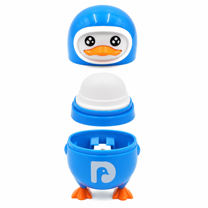 Penguin Pencil Sharpener with Eraser, 2-in-1 Cute Penguin-Shaped Pencil Sharpener, Built-In Pencil Shavings Container, Compact Stationery Sharpener for Students, School, Office & Drawing
