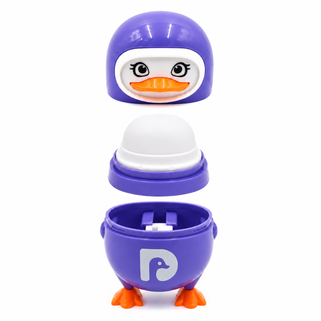 Penguin Pencil Sharpener with Eraser, 2-in-1 Cute Penguin-Shaped Pencil Sharpener, Built-In Pencil Shavings Container, Compact Stationery Sharpener for Students, School, Office & Drawing